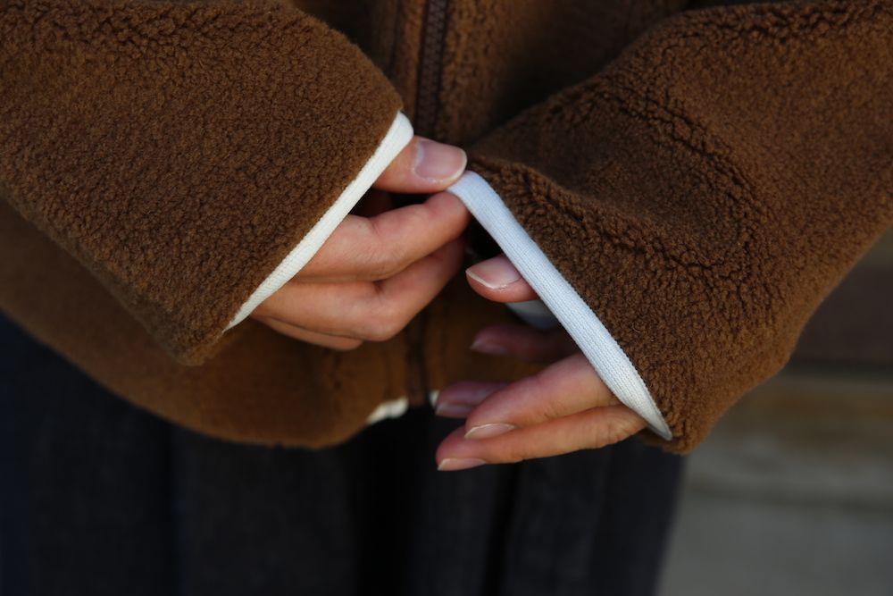 Graphpaper Wool Boa Zip-Up Blouson style.2020.10.3.