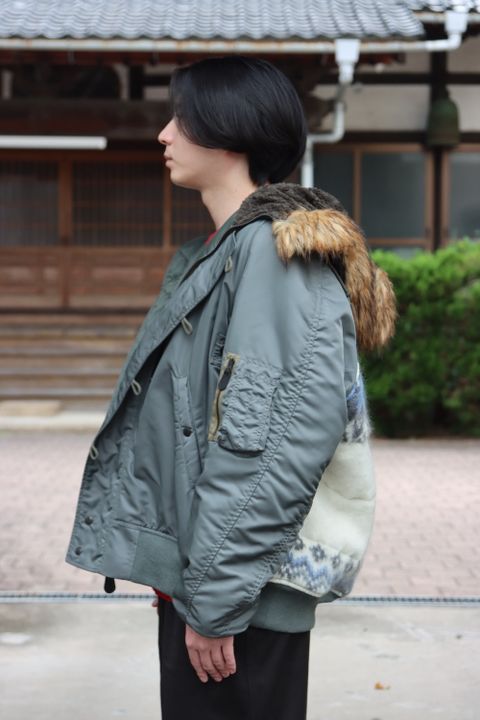 JUNYA WATANABE CdG MAN ウールジャガードN-2Bフライトジャケット style.2021.11.6
