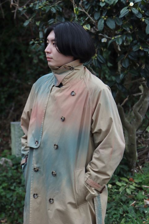 YOKE 新作SPRAY PRINTED TRENCH COAT style.2022.1.22