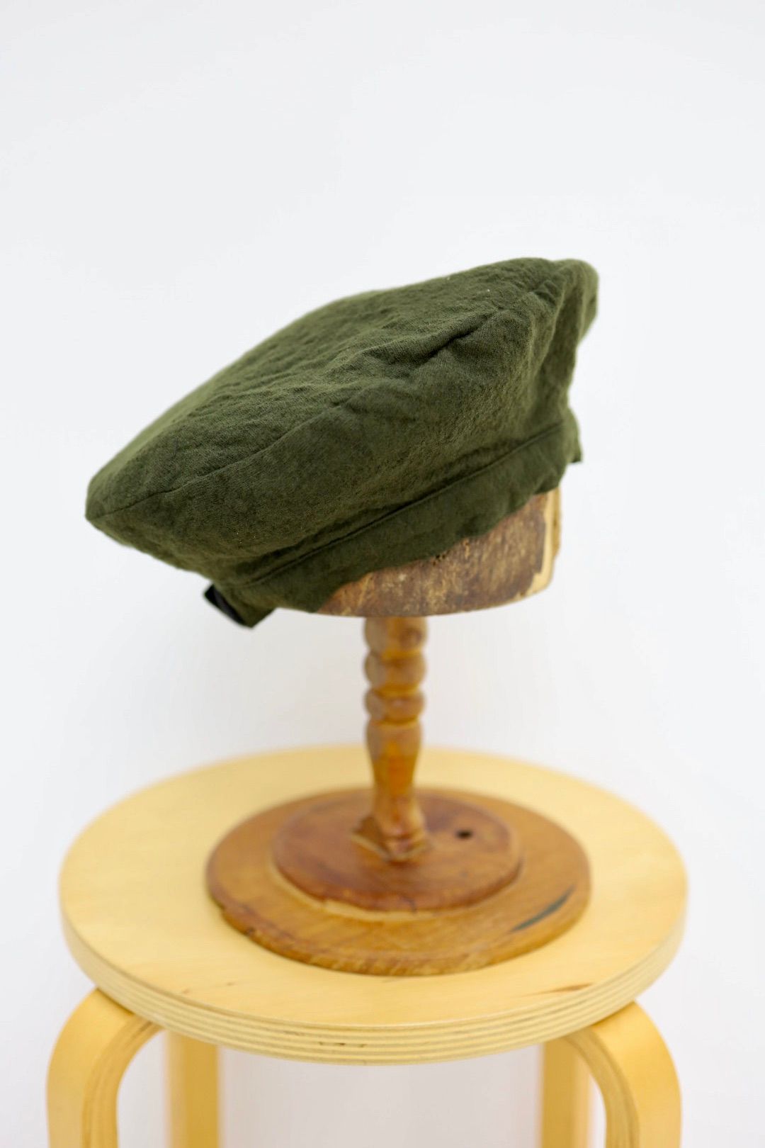 ヨウジヤマモト 縮絨アジャストベレー帽(MK-H93-102)KHAKI☆新作発売！