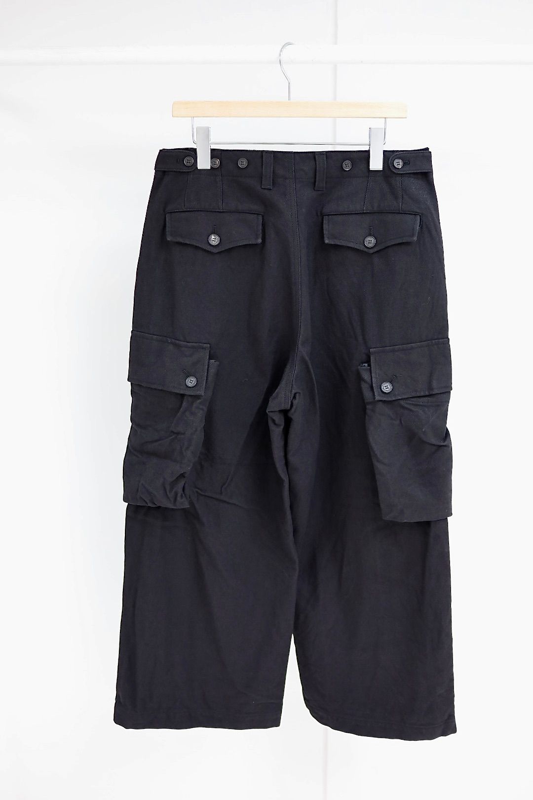 コムデギャルソンオム25FW 綿ウールアーミーサージパンツ(HP-P036-051)BLACK☆11月1日(土)発売！