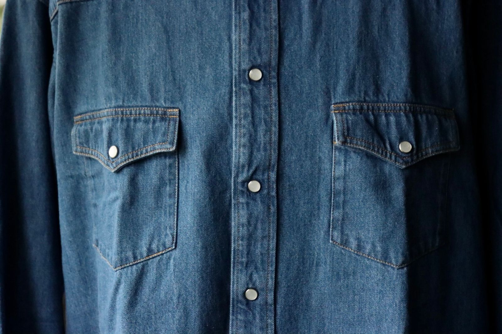 イズネス25AW WESTERN SHIRTS(Enzyme Wash)(1007AWSH01-1)INDIGO