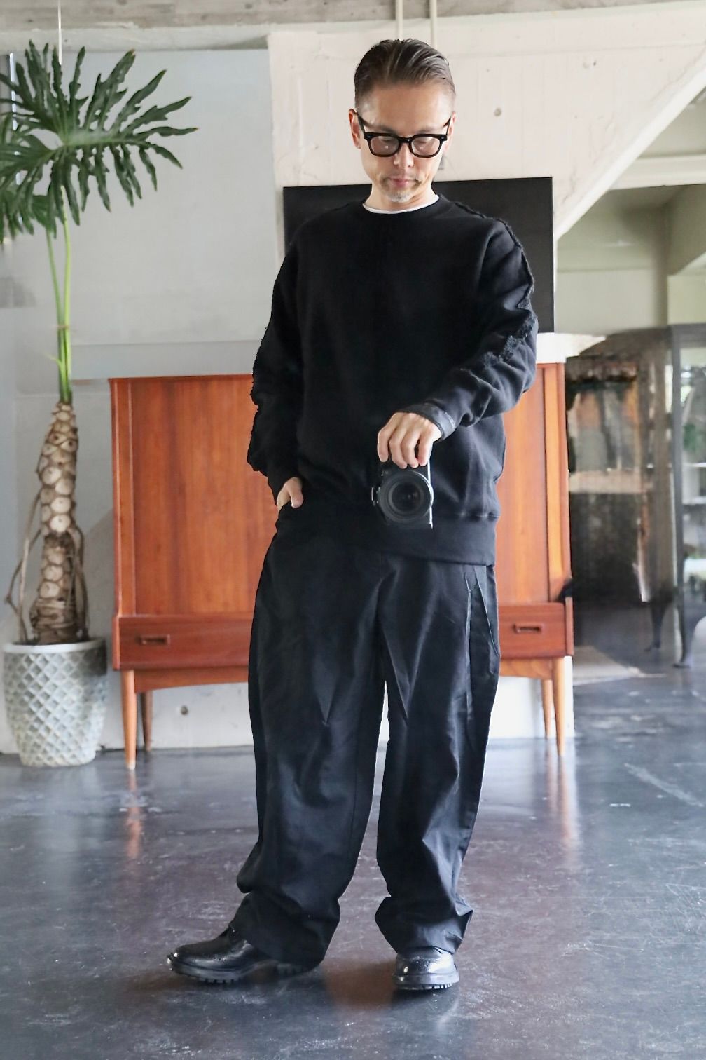COMME des GARCONS HOMME 綿裏毛製品洗いスウェットスタイル.2025.9.5.