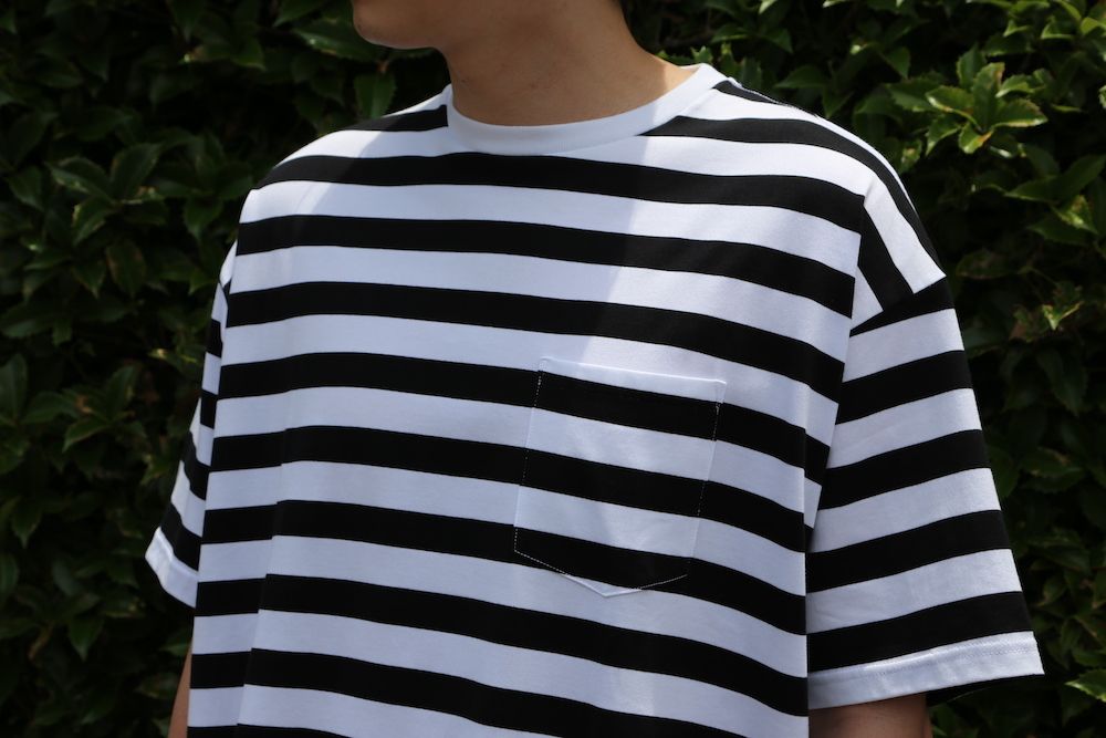 Graphpaper Border S/S Pocket Tee style. 2021.6.6.
