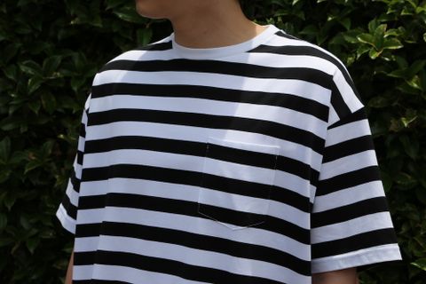 Graphpaper Border S/S Pocket Tee style. 2021.6.6.