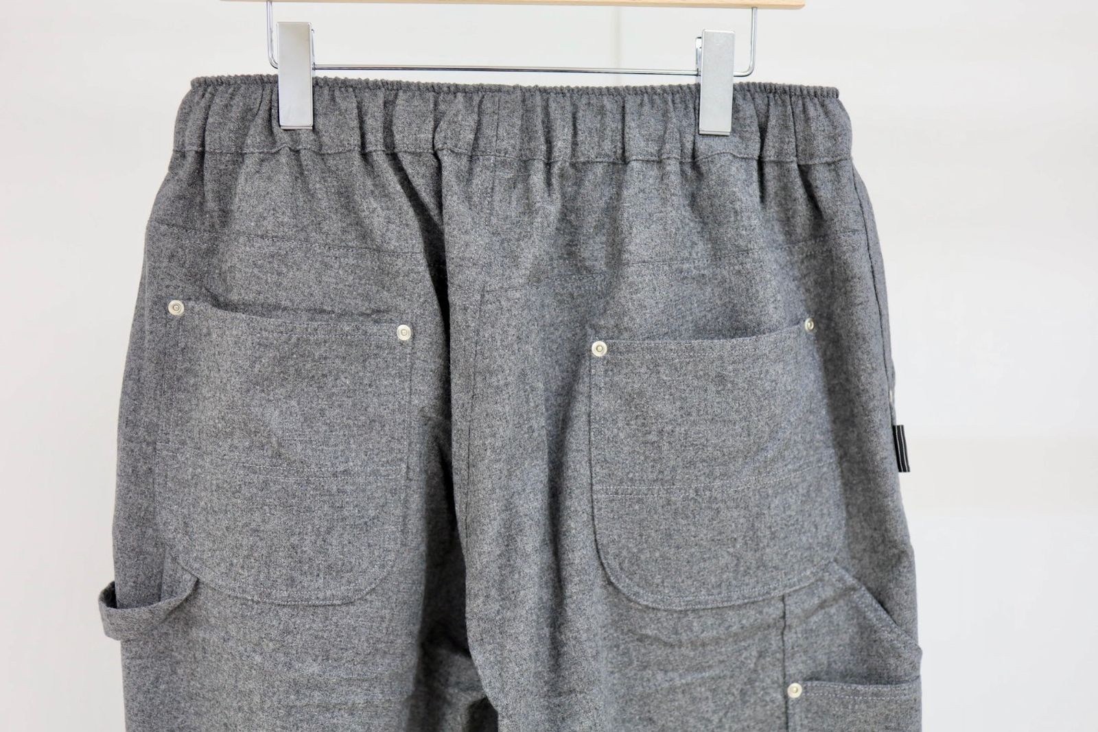 S.F.C 25FW エスエフシー CASHMERE WOOL DOUBLE KNEE PANTS(SFCFW25P08)Grey M