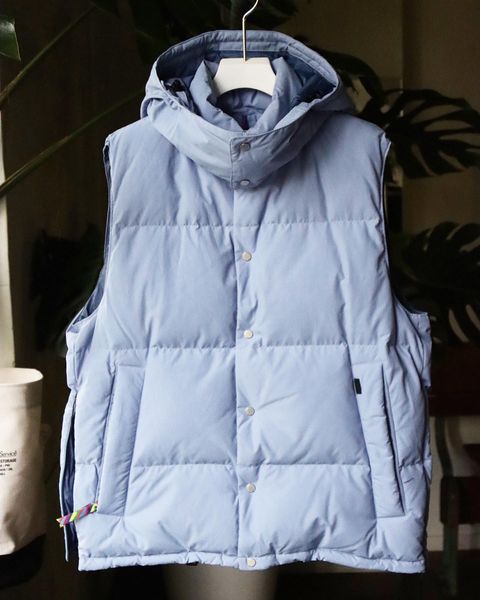 イズネス22AW DOWN VEST is-ness×Yeti (IS-YETIVS01)BLUE GRAYスタイル