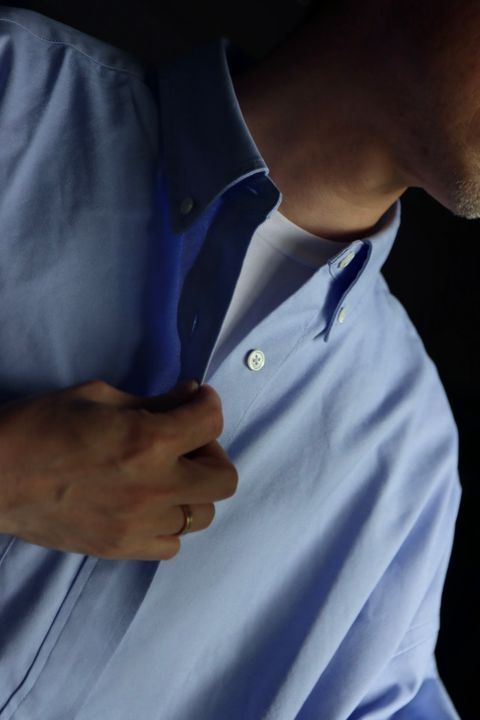 FreshService DRY OXFORD CORPORATE S/S B.D. SHIRT"BLUE"スタイル