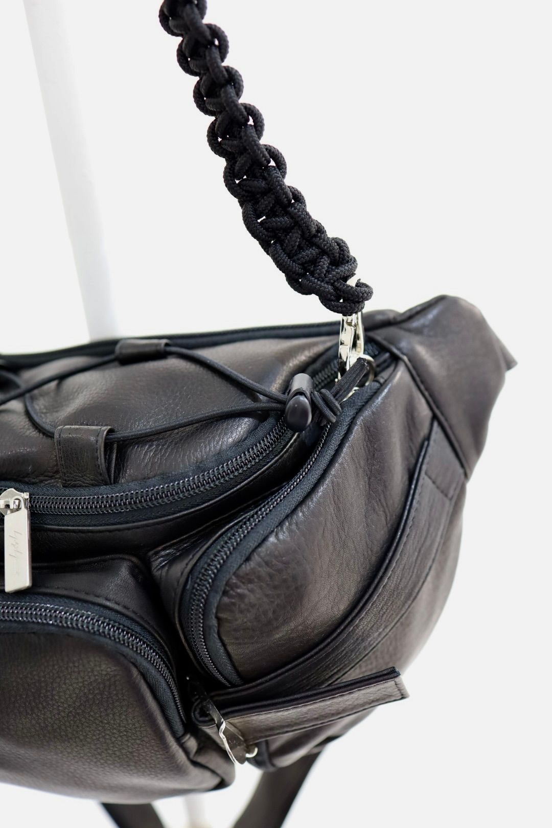 Yohji Yamamoto POUR HOMMEレザーウェストバッグ(HK-I07-775)BLACK☆新作発売！