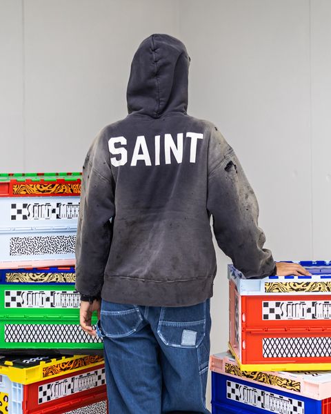 セントマイケル25AWベルベルジンコラボ BB_DBL FACE HOODIE/SAINT(SM-HR1-0000-C56)BLACK☆11月8日(土)発売！