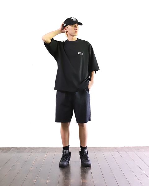 VIBTEX for FreshService 24SS  S/S CREW NECK TEE(BLACK) style 2024.5.17