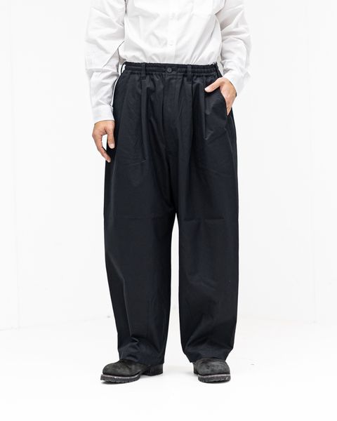 コムデギャルソンオム26SS 綿ツイル微起毛イージーパンツ(HQ-P006-051)BLACK☆2月6日(金)発売！