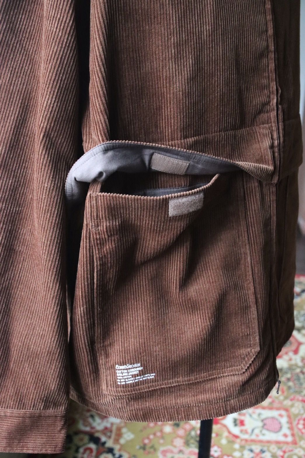 フレッシュサービス COTTON CORDUROY JACKET (FSC253-30124)BROWN