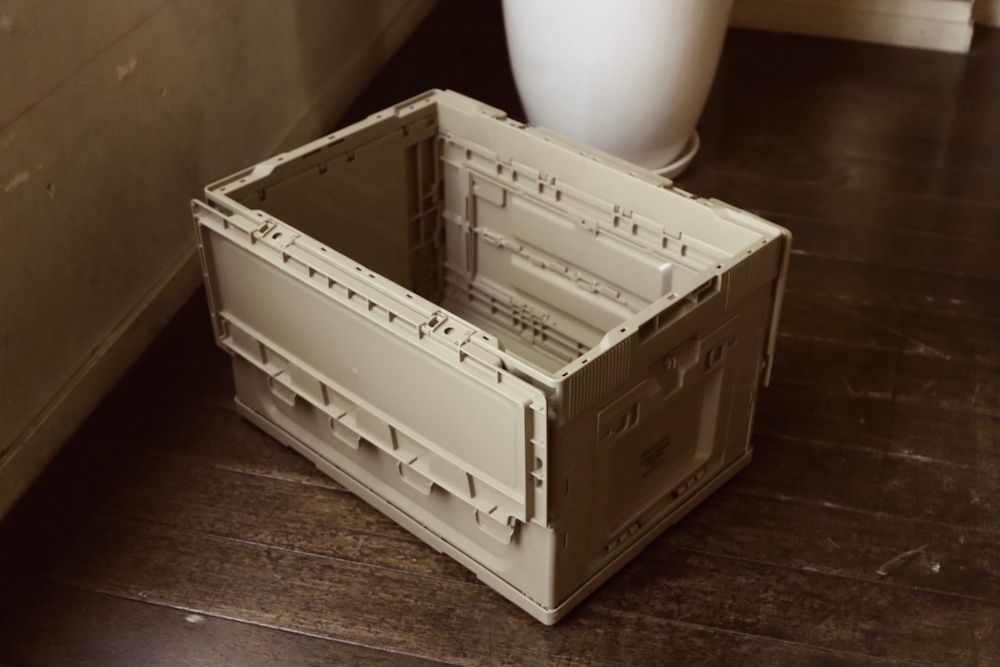 フレッシュサービス FOLDING CONTAINER w/2 DOORS "SAND"