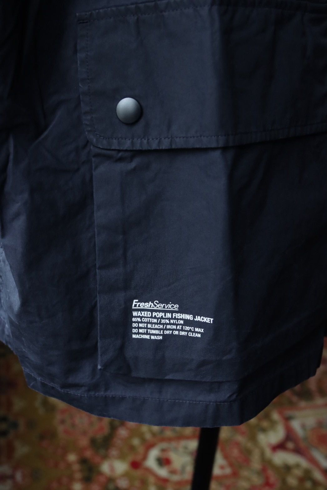 フレッシュサービス WAXED POPLIN FISHING JACKET (FSC253-20117)NAVY