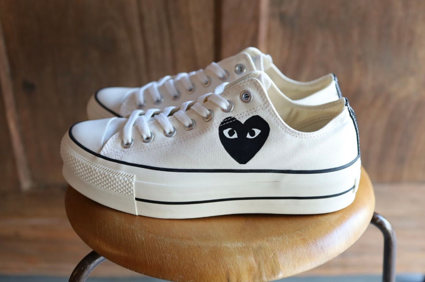 プレイコムデギャルソン PLAY CONVERSE CHUCK TAYLOR(AZ-K125-001-2)WHITE