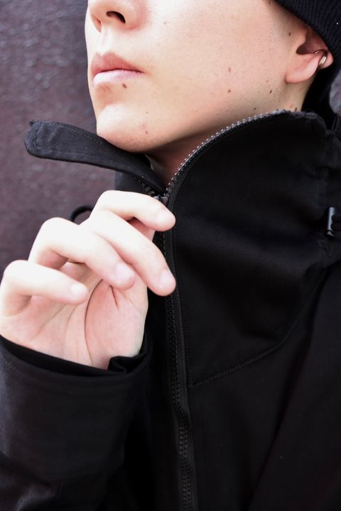 yohji yamamoto 23AW HOODED MILITARY JACKETスタイル