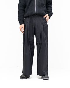 コムデギャルソンオム26SS ストライプワイドパンツ(HQ-P005-051)BLACK☆2月6日(金)発売！