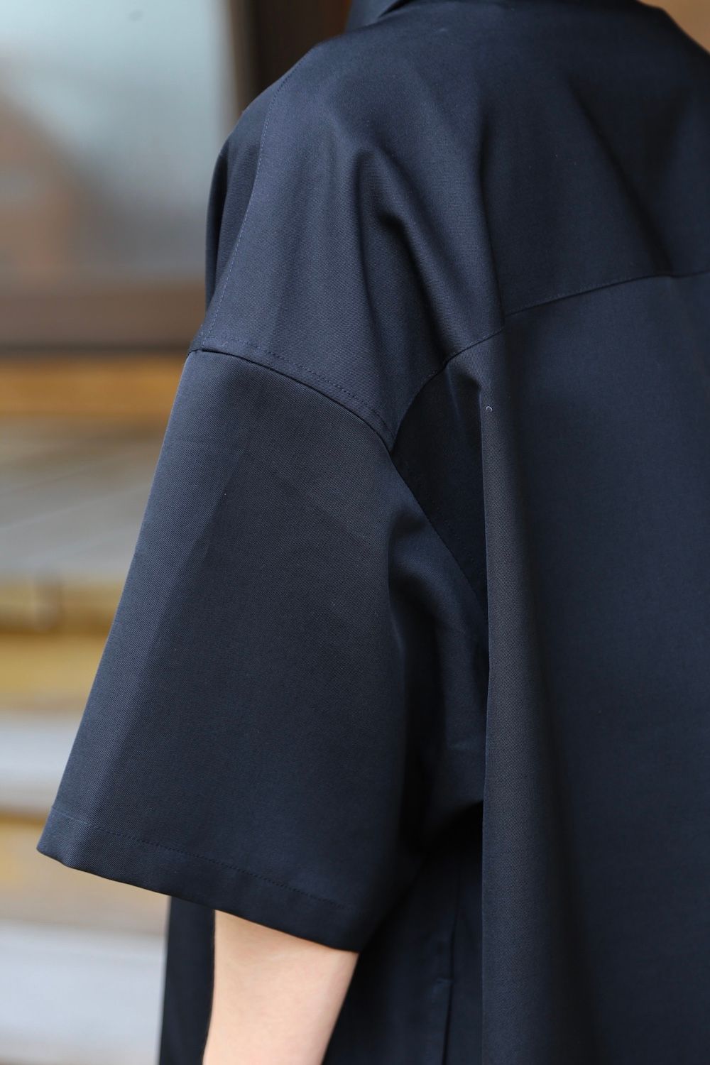 Graphpaper Selvage Wool S/S Oversized Box Shirt(GM212-50260