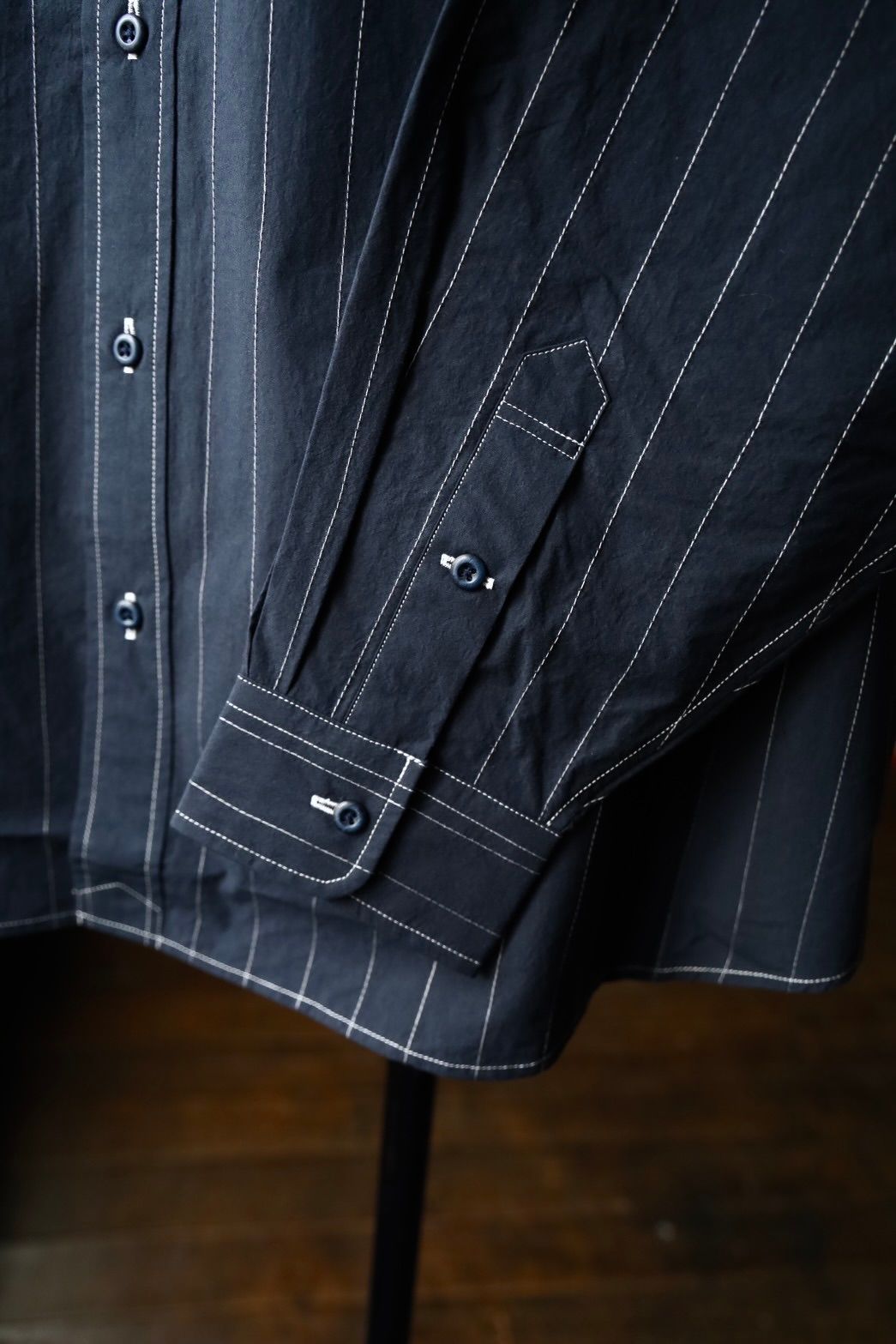 S.F.C 25SS エスエフシー STITCHED SFC SHIRT(SFCSS25S04)Navy