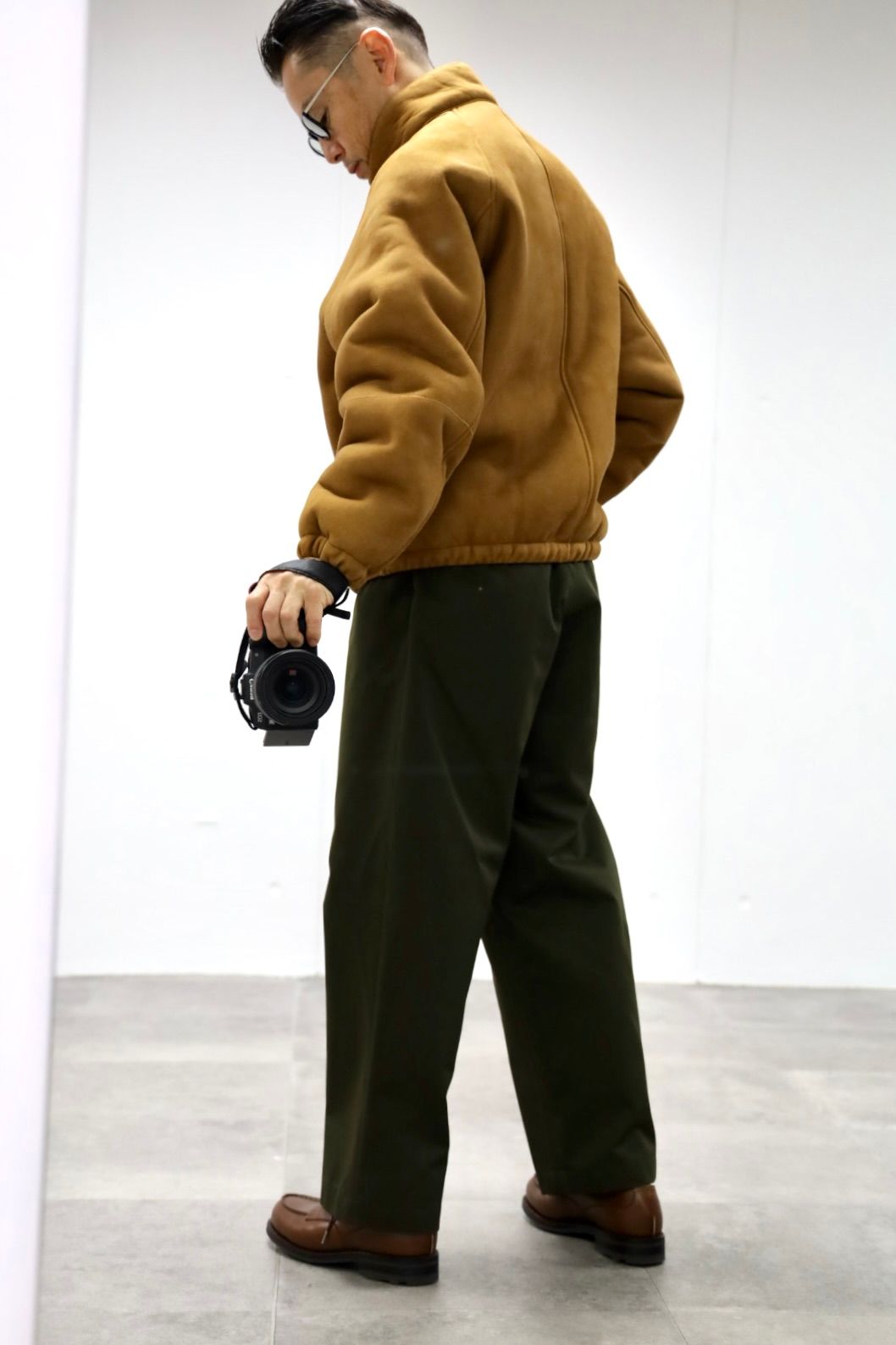 A.PRESSE 2026 Vintage Mouton Ski Down Jacketスタイル