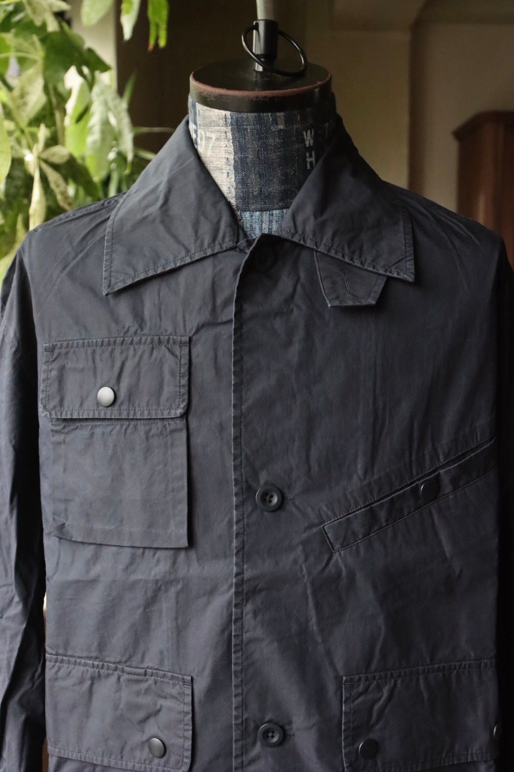フレッシュサービス WAXED POPLIN FISHING JACKET (FSC253-20117)NAVY