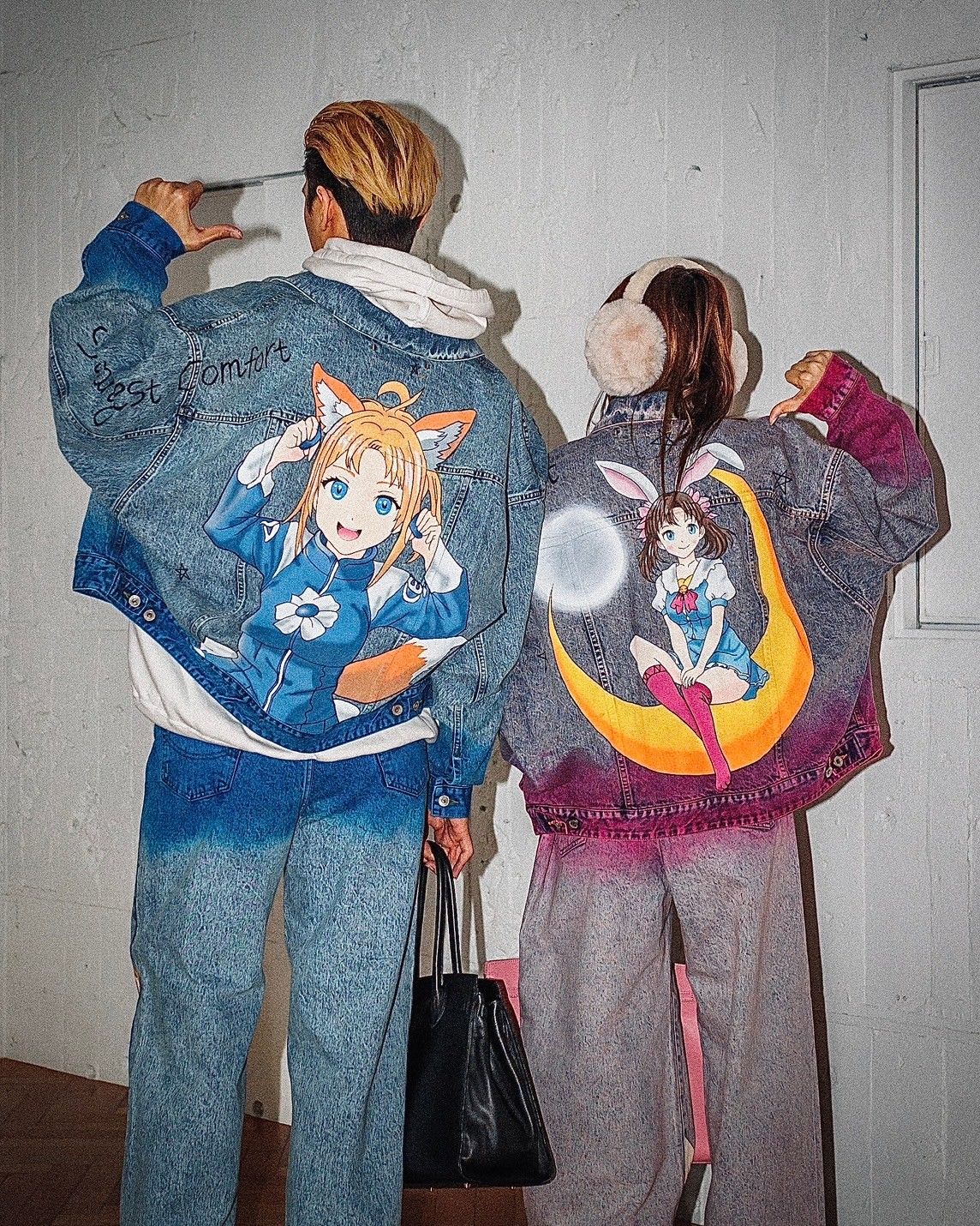ダブレット ANIME HAND-PAINTING DENIM JACKET スタイル | 6011 ダブレット ANIME HAND-PAINTING DENIM JACKET スタイル | 6011