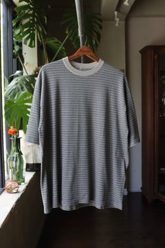 A.PRESSE 24SS High Gauge S/S Striped T-Shirt style 2024.4.13