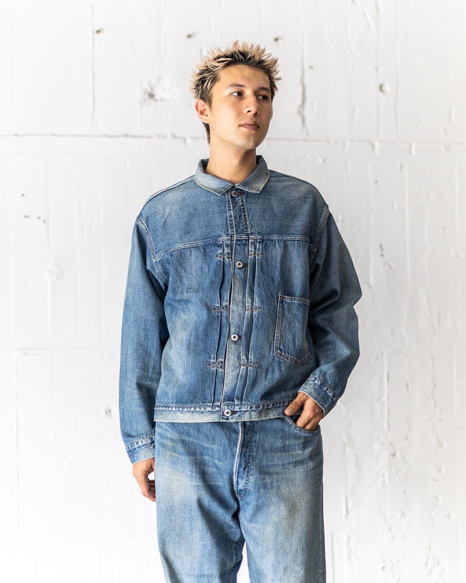 J.PRESS ジップアップ ジャケット ブルゾン M 25イ362 A.PRESSE - アプレッセ 2025 STYLE2 ジャケットNo.213 Denim