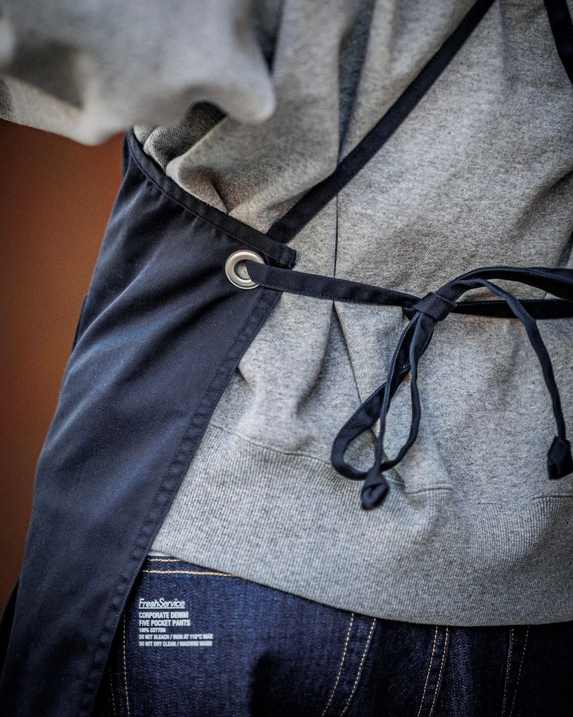 フレッシュサービス  FDS_CORPORATE UNIFORM APRON(FDS252-99087)NAVY