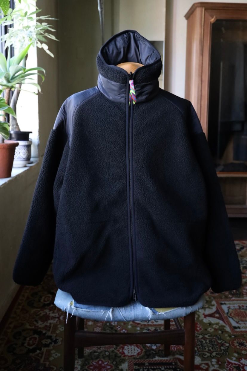 イズネス 25AW REVERSIBLE FLEECE DOWN JACKET is-ness×TAION (25AW_34_1007AWDOWNJK01)BLACK☆新作発売！