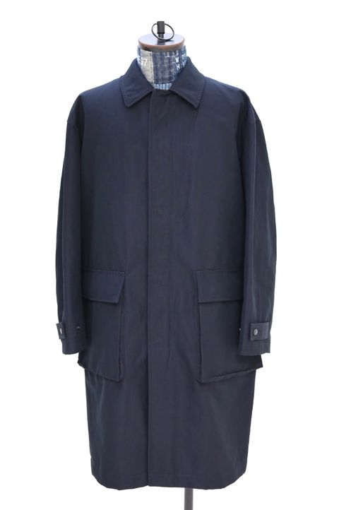 コムデギャルソンオム26SS 綿麻強撚サージコート(HQ-C001-051)NAVY☆2月6日(金)発売！