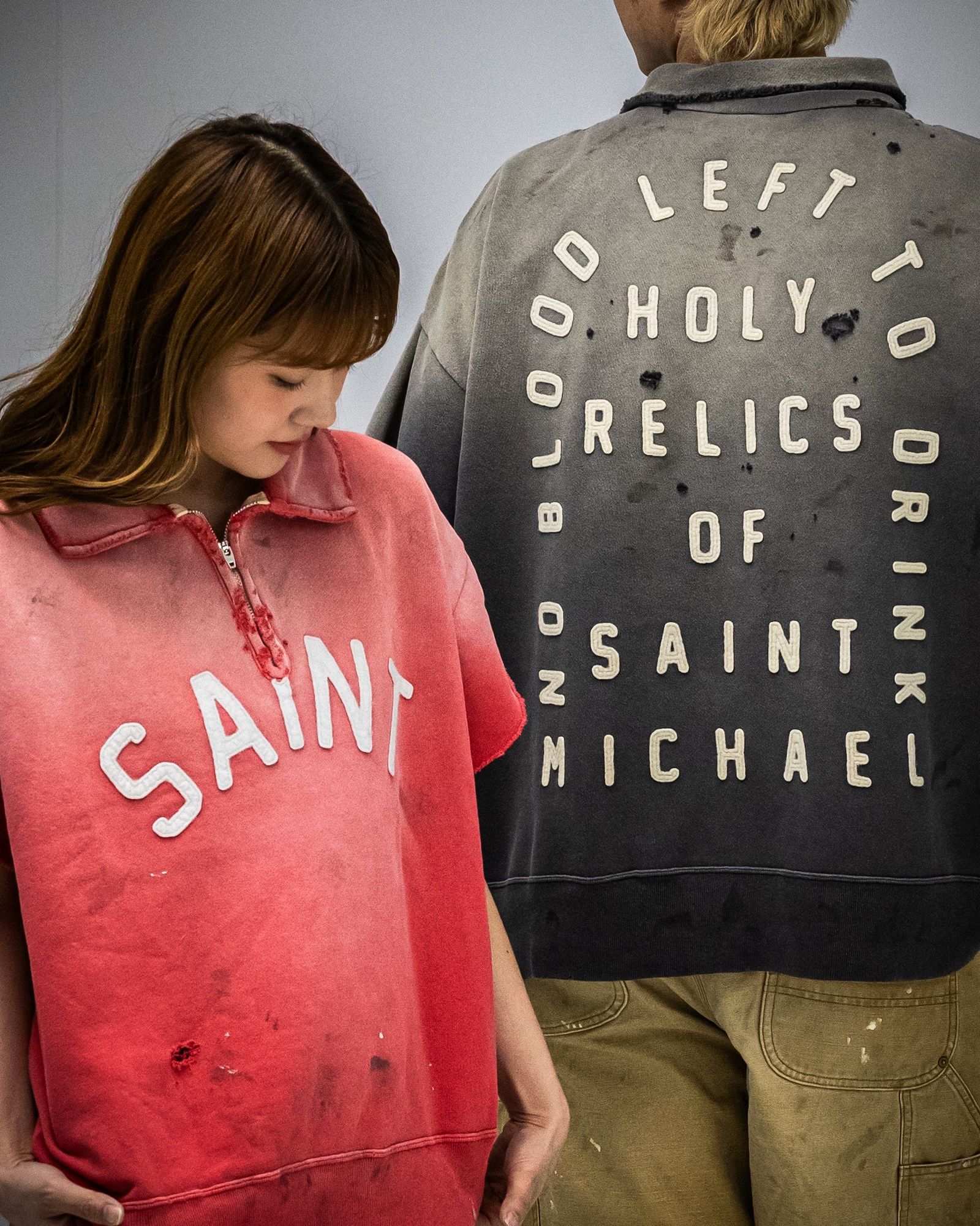 セントマイケル 新作SAINT HALF ZIP SWEAT style.2026.4.10