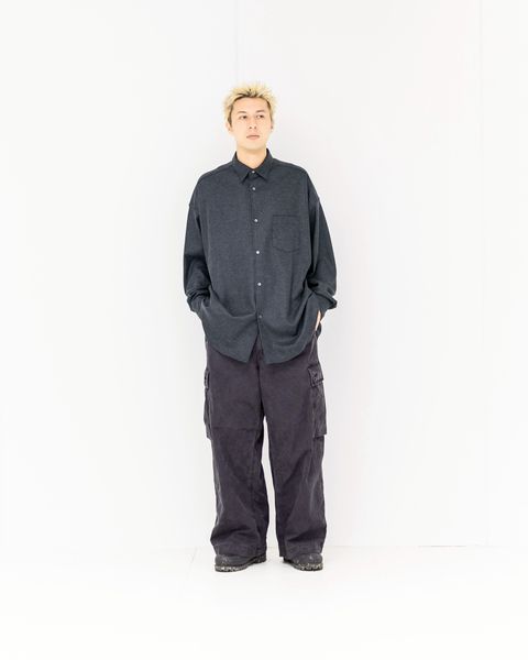 Graphpaper Wool Smooth Flannel Oversized Regular Collar Shirt 10月4日(土)新作発売！
