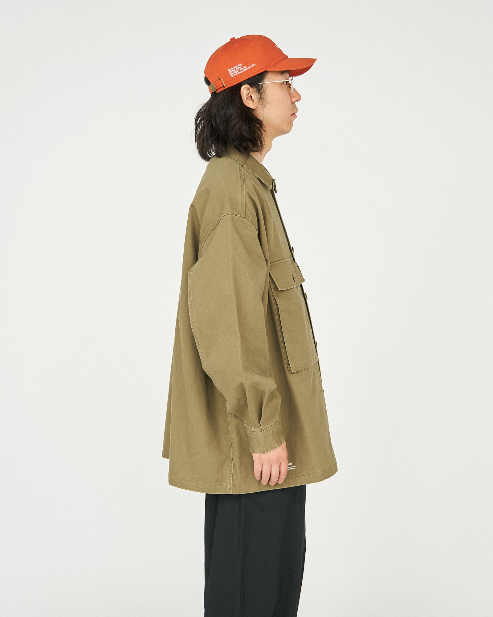 フレッシュサービス UTILITY FATIGUE SHIRT(FSC251-20138)GREEN(TAN)