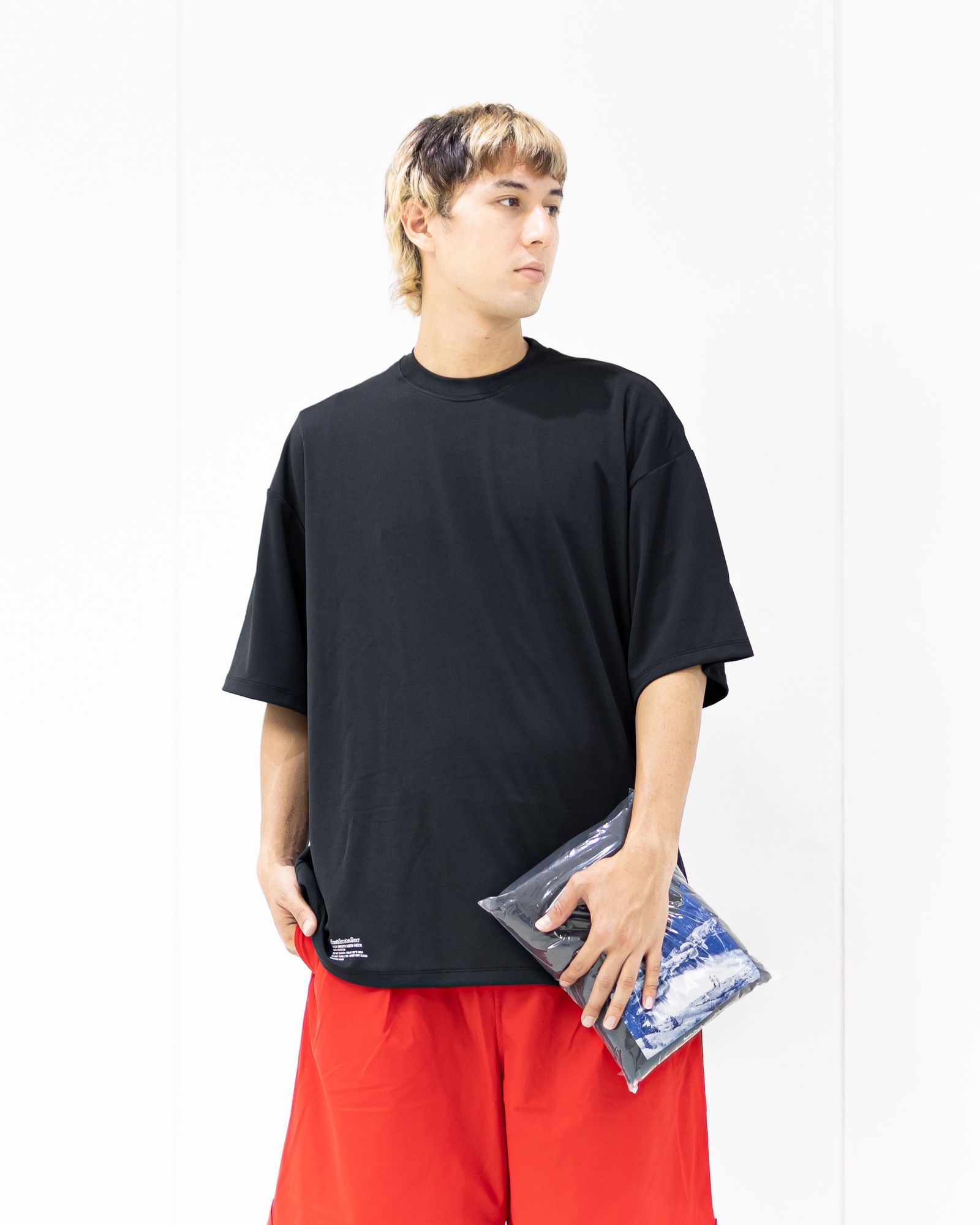 フレッシュサービス  2-PACK TECH SMOOTH S/S CREW NECK(FSS263-70075B)BLACK☆7月18日(土)新作発売！
