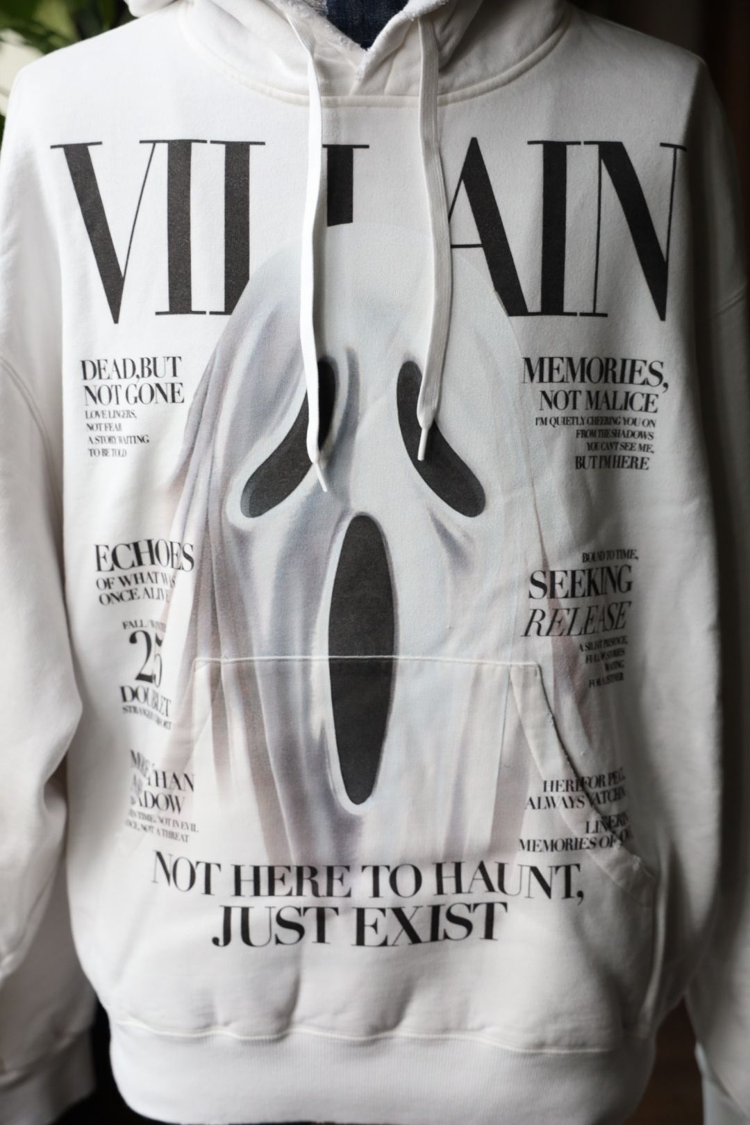 doublet 25AW VILLAIN COVER PRINT HOODIE (25AW47CS410)WHITE