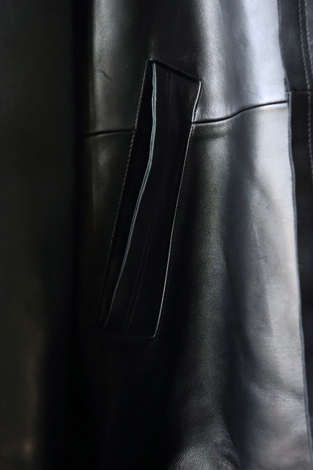 YOKE - ヨーク23AW CUT-OFF LEATHER CAR COAT