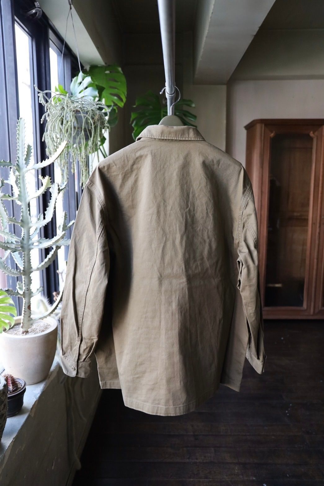 フレッシュサービス UTILITY FATIGUE SHIRT(FSC251-20138)GREEN(TAN)