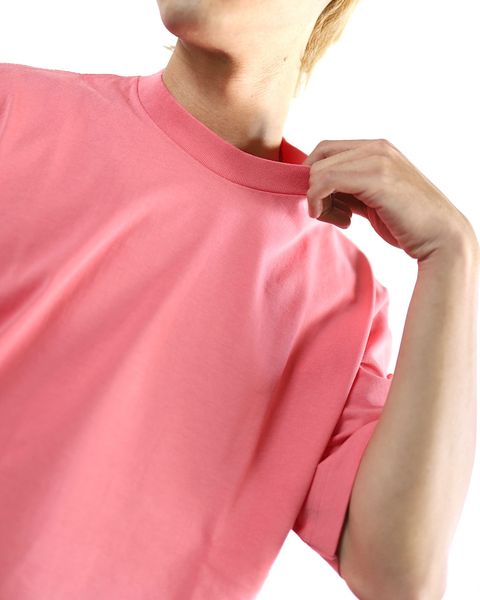 ブラームス24SS blurhms Piece-dyed Plain Tee(Pink) style 2024.3.21