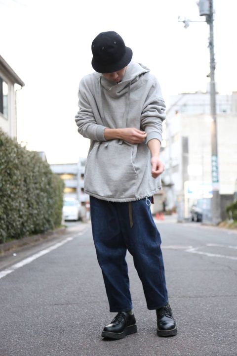 Dulcamara ダメージSWパーカー(Gray)スタイル.2019.2.10.