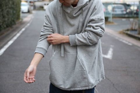 Dulcamara ダメージSWパーカー(Gray)スタイル.2019.2.10.