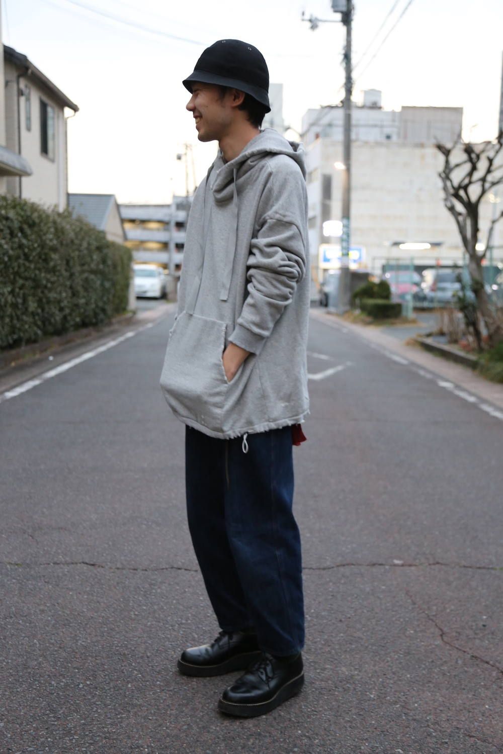 Dulcamara ダメージSWパーカー(Gray)スタイル.2019.2.10.
