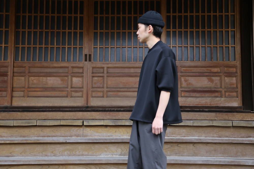 ディガウェルDOUBLE-KNIT S/S P/O"BLACK" Style.2019.2.20.