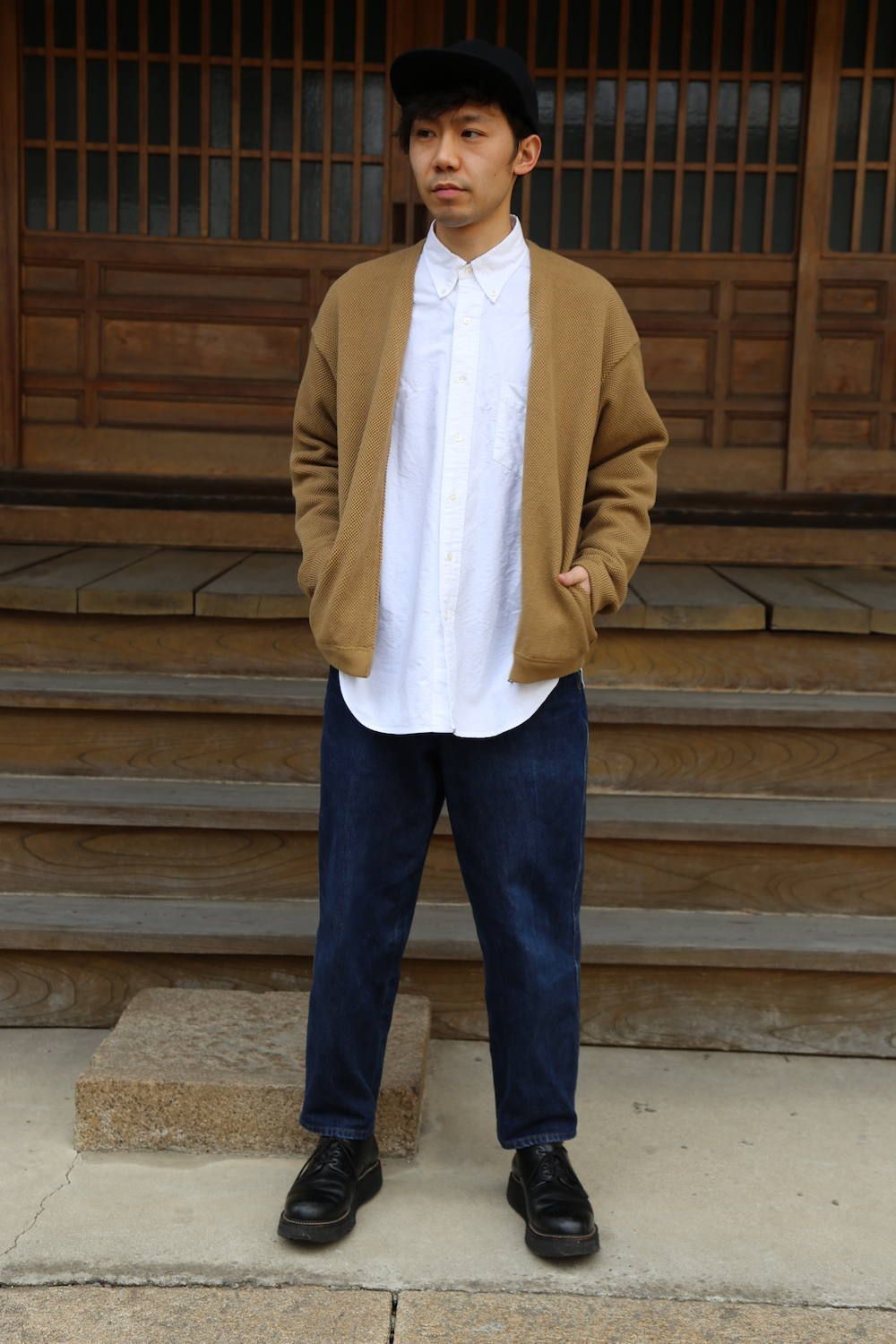 crepuscule(クレプスキュール )moss stich cardigan