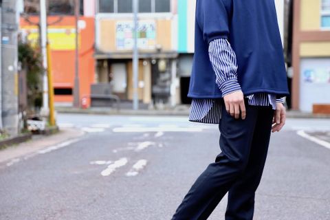 ディガウェル DOUBLE-KNIT S/S P/O"NAVY"スタイル2019.2.18.