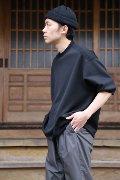 ディガウェルDOUBLE-KNIT S/S P/O"BLACK" Style.2019.2.20.