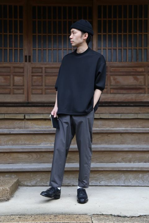 ディガウェルDOUBLE-KNIT S/S P/O"BLACK" Style.2019.2.20.