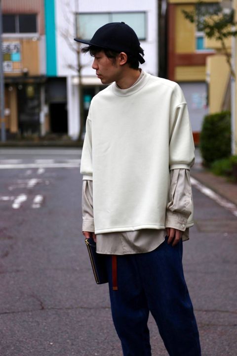 ディガウェル DOUBLE-KNIT S/S P/O"BEIGE"スタイル2019.2.19.