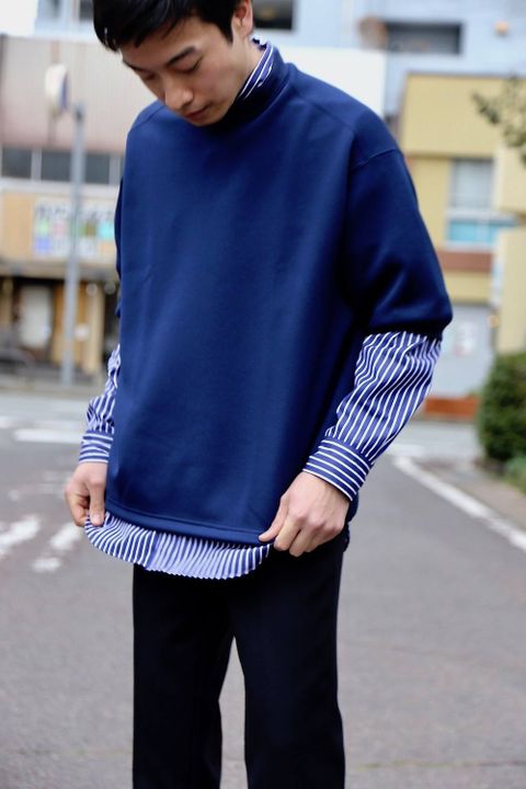 ディガウェル DOUBLE-KNIT S/S P/O"NAVY"スタイル2019.2.18.